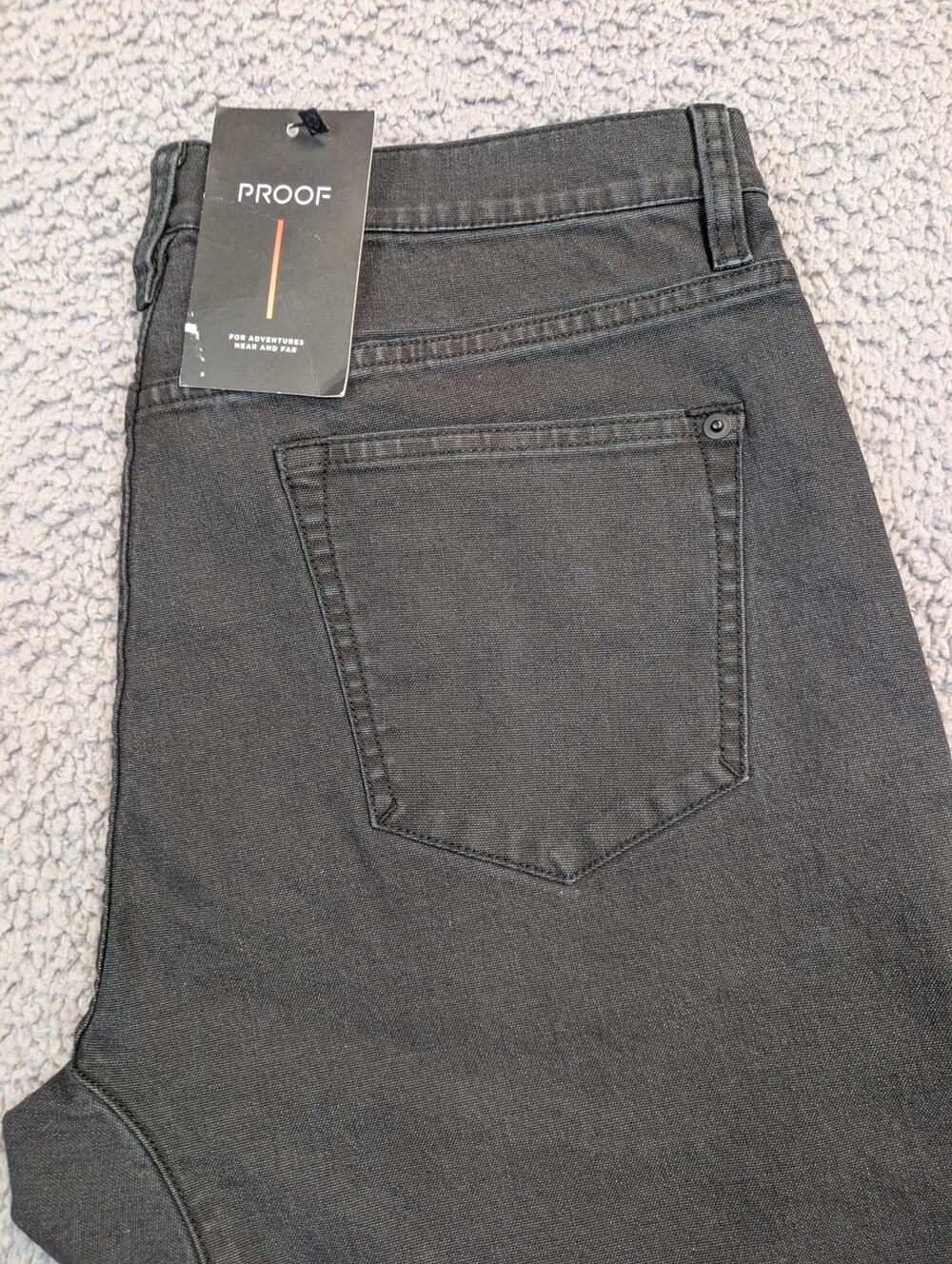 NWT Proof Men's Chinos 33x30 Charcoal Slim Fit (1249)